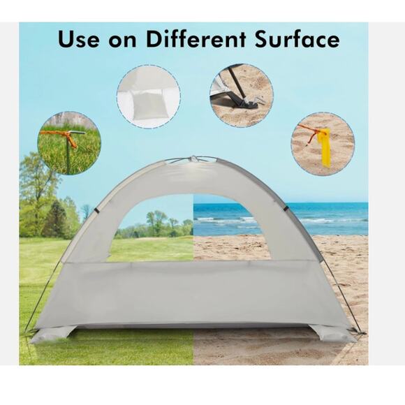NWT Whitefang Beach Tent Anti-Uv Portable Sun Shade Shelter for 3-4-6-8 Person - Picture 5 of 7